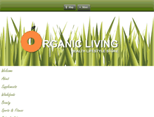 Tablet Screenshot of organicliving.co.za